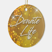飾りエレガント金ゴールドクリスマス寄贈ライフ セラミックオーナメント (左)