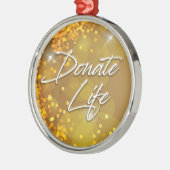 飾りエレガント金ゴールドクリスマス寄贈ライフ メタルオーナメント (左)