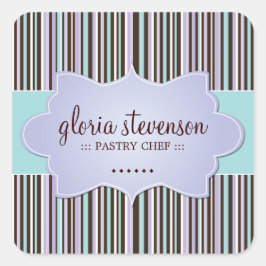 飾りカップケーキ瓶シール スクエアシール