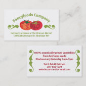 飾りカラフルトマトシェフケータリング 名刺 (正面/裏面)