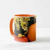 飾りカラフル秋のカボチャ マグカップ (正面左)