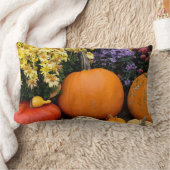 飾りカラフル秋のカボチャ ランバークッション (ブランケット)