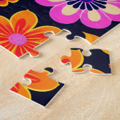 飾りカラフル花フローラ ジグソーパズル (側面)