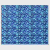 飾りクリスマスオーナメントと雪 ラッピングペーパー (フラット)