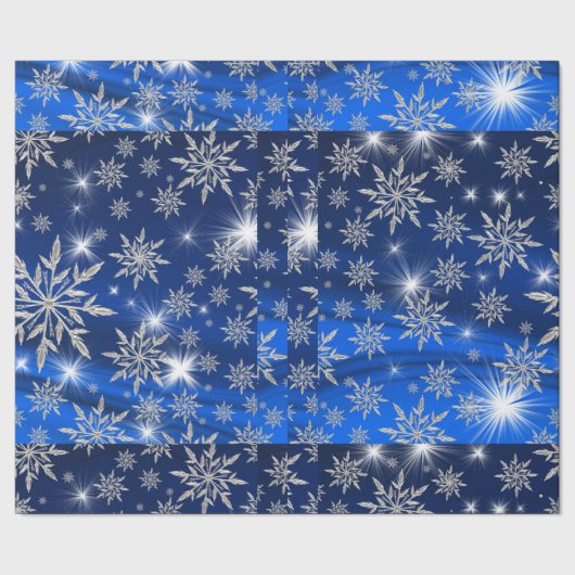 飾りクリスマスオーナメントと雪 ラッピングペーパー (シーム)