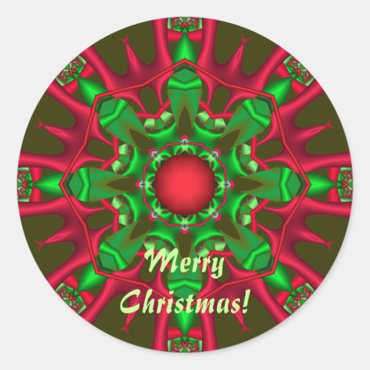 飾りクリスマスシール(文字) ラウンドシール (正面)