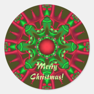 飾りクリスマスシール(文字) ラウンドシール