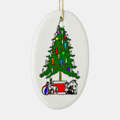飾りクリスマスツリーオーナメント セラミックオーナメント (右)