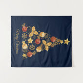 飾りクリスマスツリー タペストリー (正面(横))