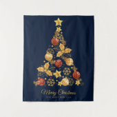 飾りクリスマスツリー タペストリー (正面)