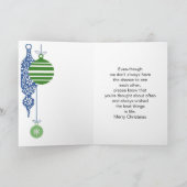 飾りコンテンポラリーおばさんクリスマス シーズンカード (内部)