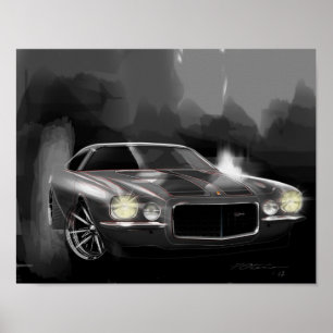 飾りシボレーCamaro Art ポスター