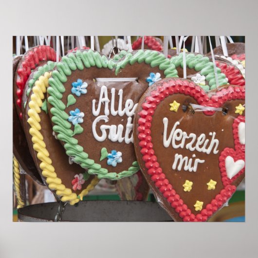 飾りジンジャーブレッドCookie ポスター (正面)