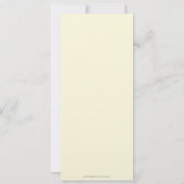 飾りスタンプ結婚式レセプションメニュー(紫) 招待状 (裏面)