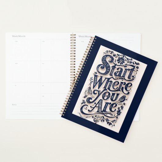 飾りタイポグラフィ プランナー手帳 (ディスプレー)