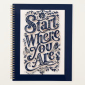 飾りタイポグラフィ プランナー手帳 (正面)