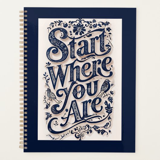 飾りタイポグラフィ プランナー手帳 (正面)