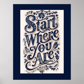 飾りタイポグラフィ ポスター