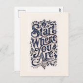 飾りタイポグラフィ ポストカード (正面/裏面)