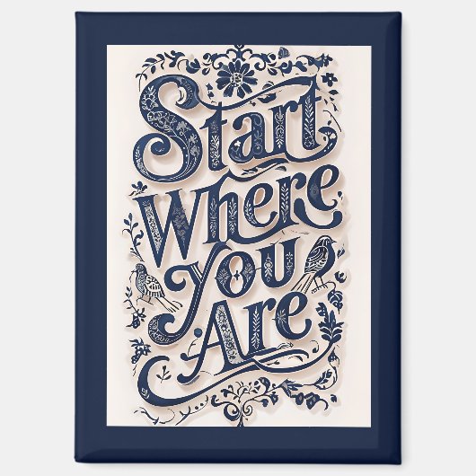 飾りタイポグラフィ マグネット (正面)