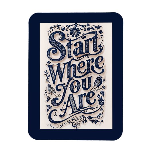 飾りタイポグラフィ マグネット (縦)