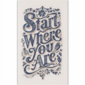 飾りタイポグラフィ（大） シール (正面)