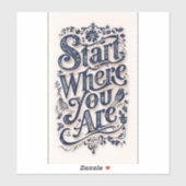 飾りタイポグラフィ（大） シール (シート)