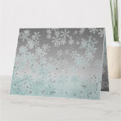 飾りトナカイパーソナライズされたクリスマス カード (裏面)