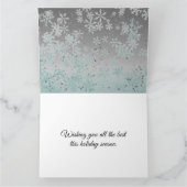 飾りトナカイパーソナライズされたクリスマス カード (内部)