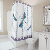 飾りトンボのシャワーカーテン シャワーカーテン (インサイチュ)