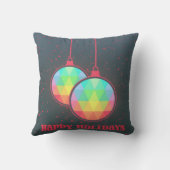 飾りハッピーホリデークリスマスボール クッション (裏面)