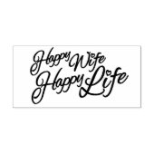 飾りハッピー妻ハッピーライフ文字スタンプ ラバースタンプ (インプリント)