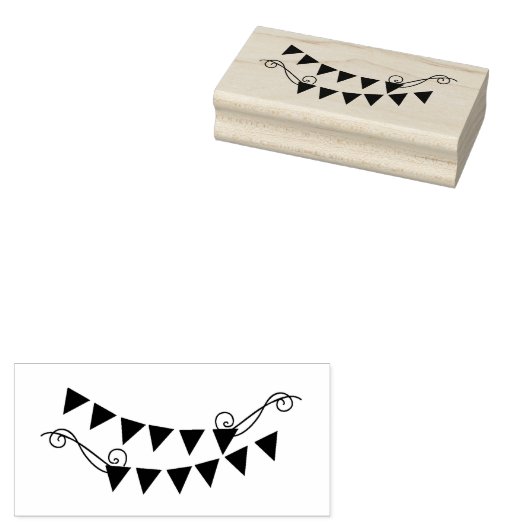 飾りバナーのアートスタンプ ラバースタンプ (押印)