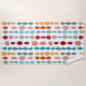 飾りバーベル ビーチタオル (正面)