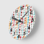 飾りバーベル ラウンド壁時計 (傾斜)