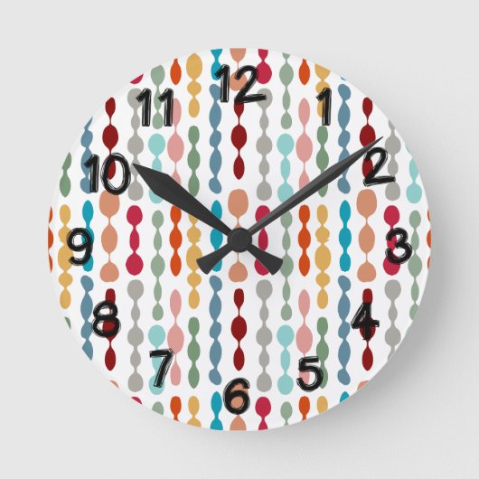 飾りバーベル ラウンド壁時計 (正面)