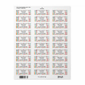 飾りバーベル ラベル (フルシート)