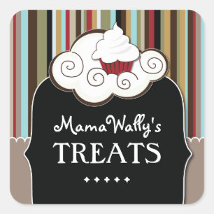 飾りパティシシェフシール スクエアシール