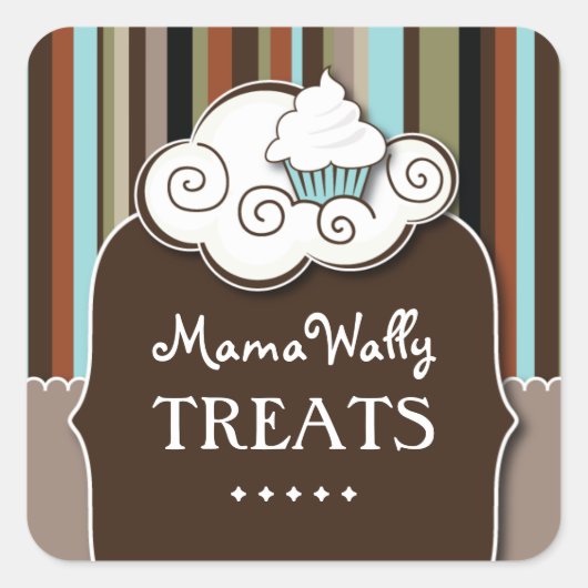 飾りパティシシェフシール スクエアシール (正面)