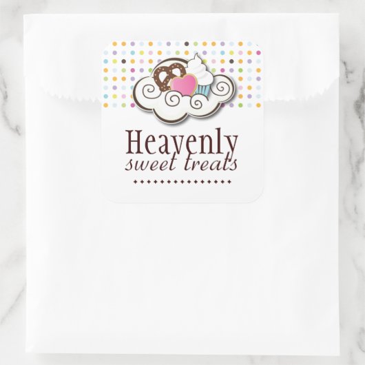 飾りパティシシェフシール スクエアシール (バッグ)