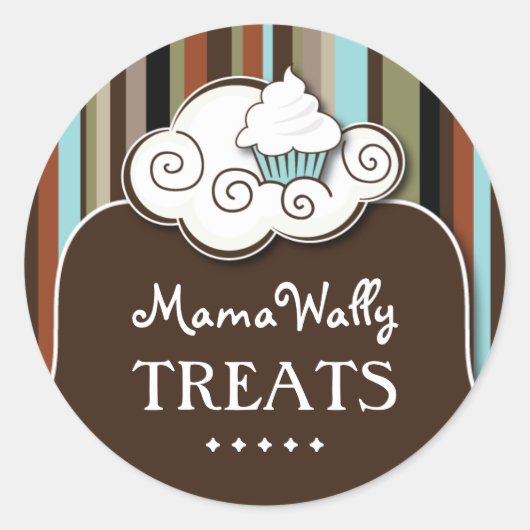 飾りパティシシェフシール ラウンドシール (正面)