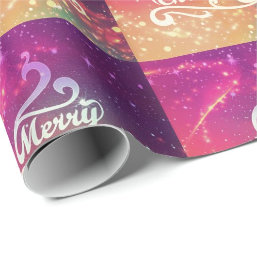 飾りパーソナライズされた飾りメリークリスマス ラッピングペーパー (ロールコーナー)