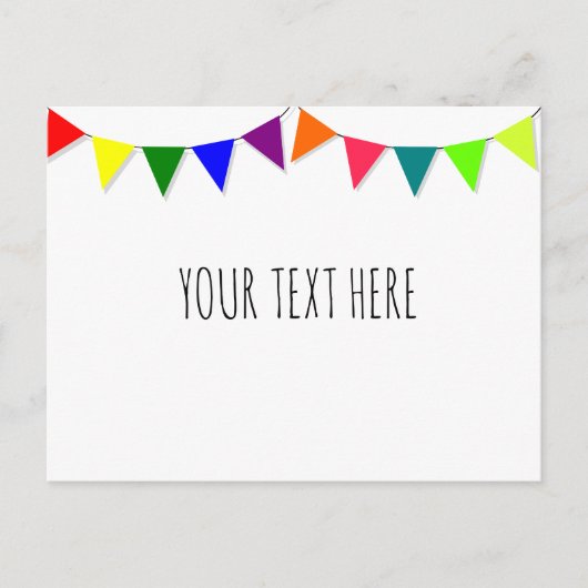 飾りフラグ ポストカード (正面)