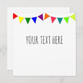 飾りフラグ 招待状 (正面/裏面)