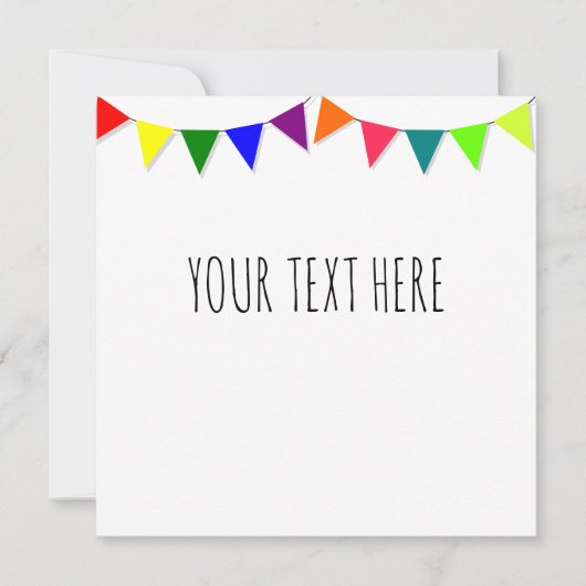 飾りフラグ 招待状 (正面)