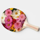 飾りフラワーミックス 卓球ラケット (横)
