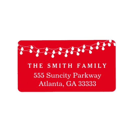 飾りフレームホリデークリスマスレッドクリスマス ラベル (正面)