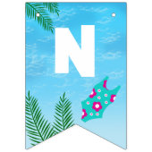 飾りプール誕生日パーティー バンティングフラッグ (第2の旗)