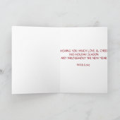 飾りメリークリスマスホリデースタースノーフレーク シーズンカード (内部)