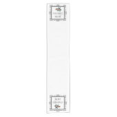 飾りメリークリスマスホリースプリングとロービング ショートテーブルランナー (正面)